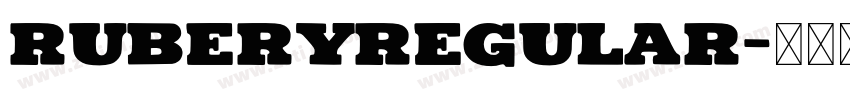 RuberyRegular字体转换