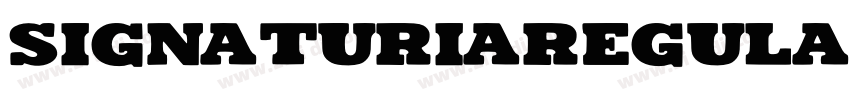 SignaturiaRegular字体转换