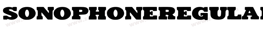SonophoneRegular字体转换