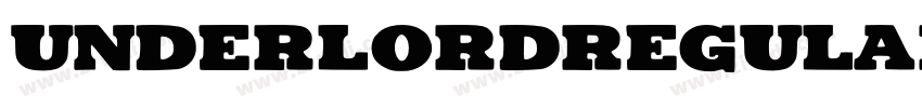 UnderlordRegular字体转换