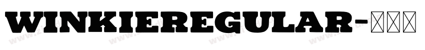 WinkieRegular字体转换
