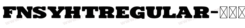 fnsyhtRegular字体转换