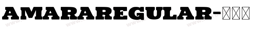 AmaraRegular字体转换