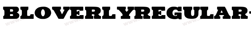 BLOVERLYRegular字体转换