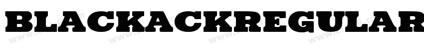 BlackackRegular字体转换
