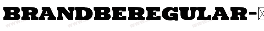 BrandbeRegular字体转换