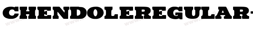 ChendoleRegular字体转换