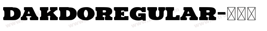 DAKDORegular字体转换