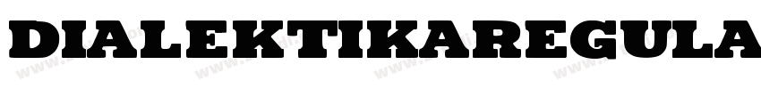 DialektikaRegular字体转换