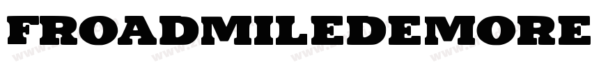 FroadmileDEMORegular字体转换