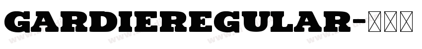 GARDIERegular字体转换