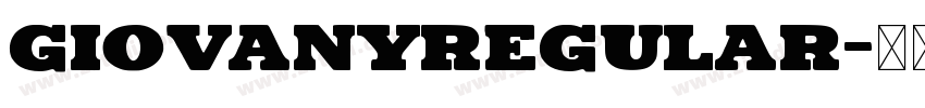 GiovanyRegular字体转换