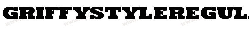 GriffystyleRegular字体转换