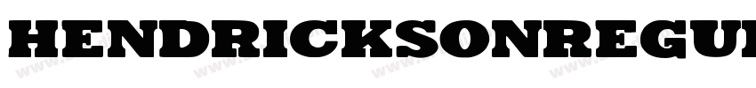 HendricksonRegular字体转换