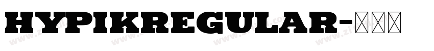 HypikRegular字体转换
