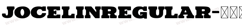 JocelinRegular字体转换