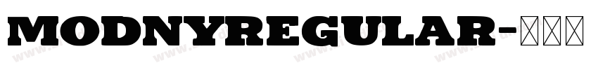 ModnyRegular字体转换