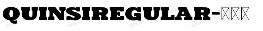 QuinsiRegular字体转换