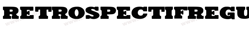 RetrospectifRegular字体转换