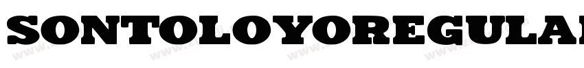 SontoloyoRegular字体转换