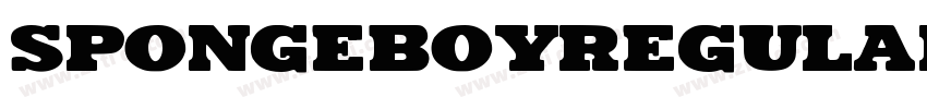 SpongeboyRegular字体转换