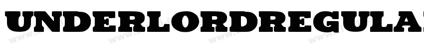 UnderlordRegular字体转换