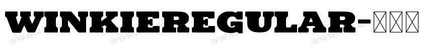WinkieRegular字体转换