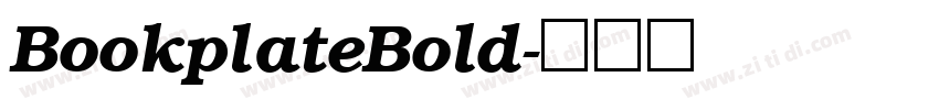 BookplateBold字体转换