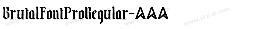 BrutalFontProRegular字体转换