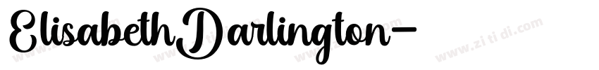 ElisabethDarlington字体转换