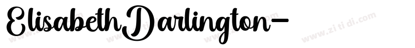 ElisabethDarlington字体转换