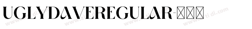 UglyDaveRegular字体转换