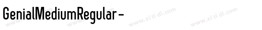 GenialMediumRegular字体转换