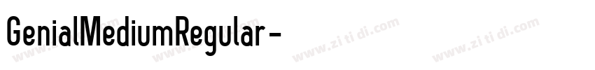 GenialMediumRegular字体转换
