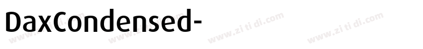 DaxCondensed字体转换