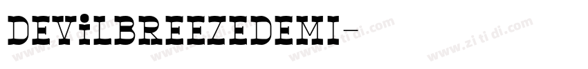 DEViLBREEZEDEMI字体转换