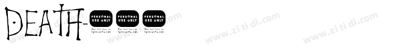 DEATH字体转换