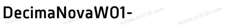 DecimaNovaW01字体转换
