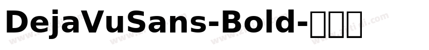 DejaVuSans-Bold字体转换