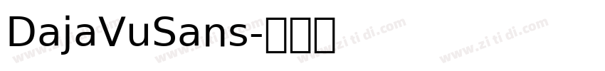 DajaVuSans字体转换