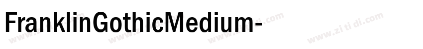 FranklinGothicMedium字体转换
