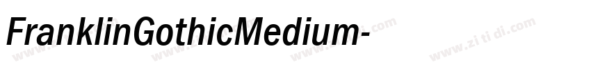 FranklinGothicMedium字体转换