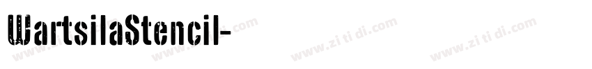 WartsilaStencil字体转换