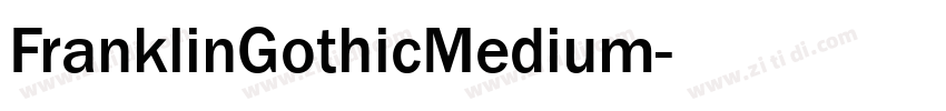 FranklinGothicMedium字体转换