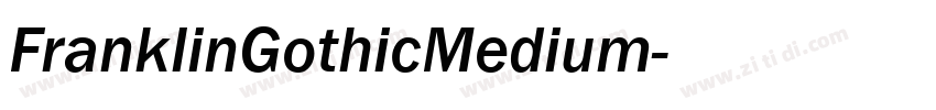 FranklinGothicMedium字体转换