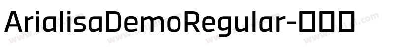 ArialisaDemoRegular字体转换