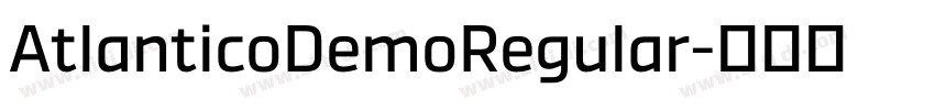 AtlanticoDemoRegular字体转换