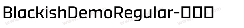BlackishDemoRegular字体转换