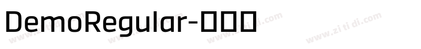 DemoRegular字体转换