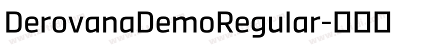 DerovanaDemoRegular字体转换